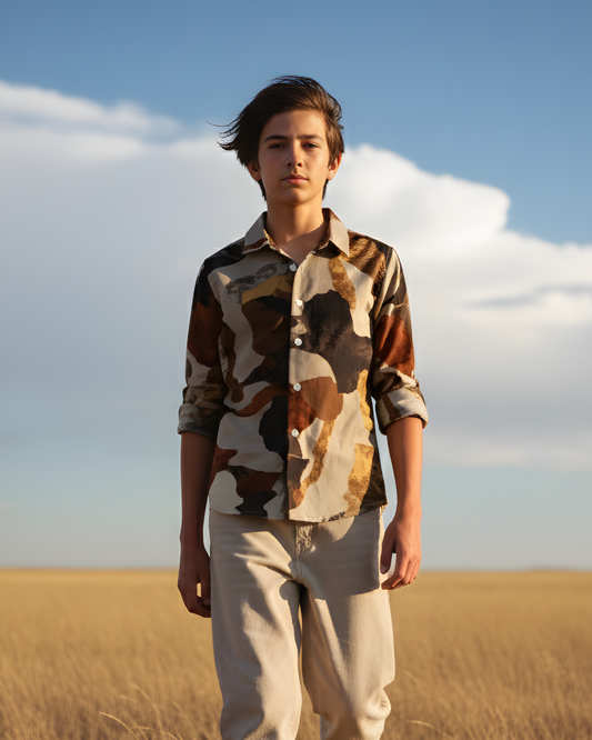 Long Sleeve Abstract Graphic