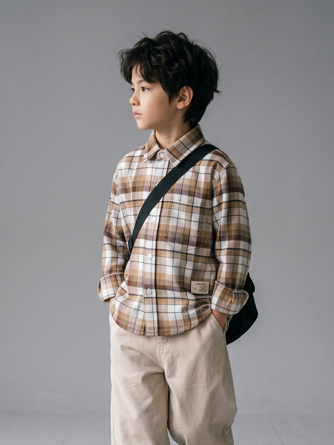 vadiboys-boys-khaki-black-checked-long-sleeve-shirt
