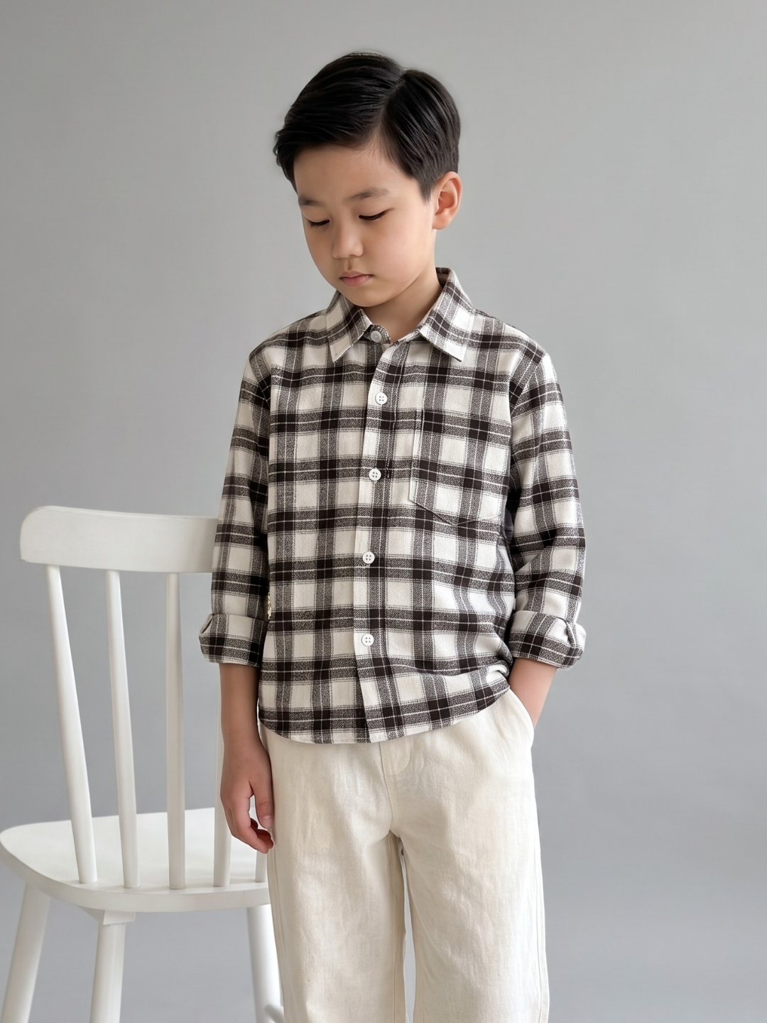 classic-brown-white-checked-long-sleeve-shirt